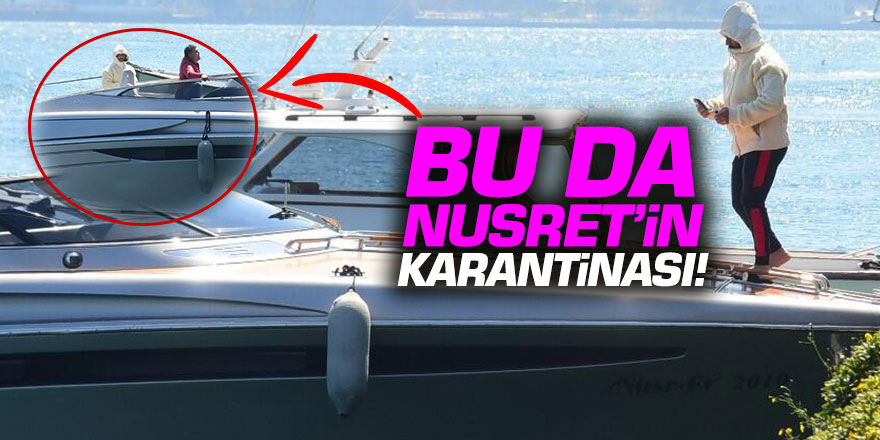 Nusret 1 buçuk milyonluk lüks teknesiyle Boğaz'ın tadını çıkardı