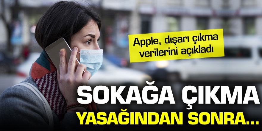 Türkiye'deki Sokağa çıkma yasağı sonra... Apple, Sokağa çıklma verilerini açıkladı