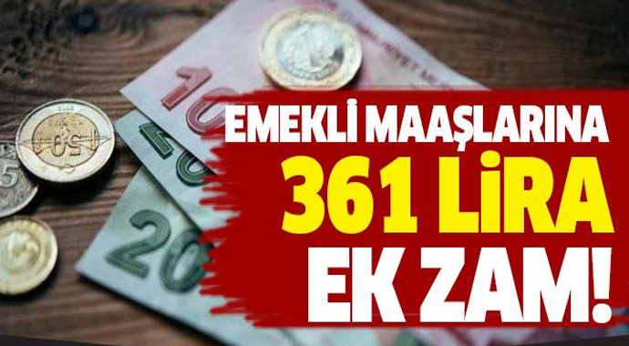 Milyonlarca Emekliye Büyük Müjde 361 TL Ek Ödeme