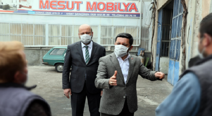 Nevşehir Belediye Başkanı Arı, sanayi esnaflarını ziyaret etti