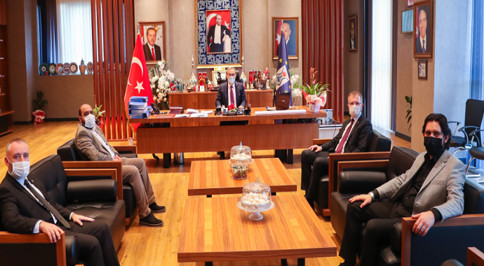 AK Parti Kütahya İl Başkanı Ceyhun, Başkan Işık'ı ziyaret etti