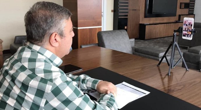 Sinop Milletvekili Maviş, konferans aracılığıyla toplantı gerçekleştirdi