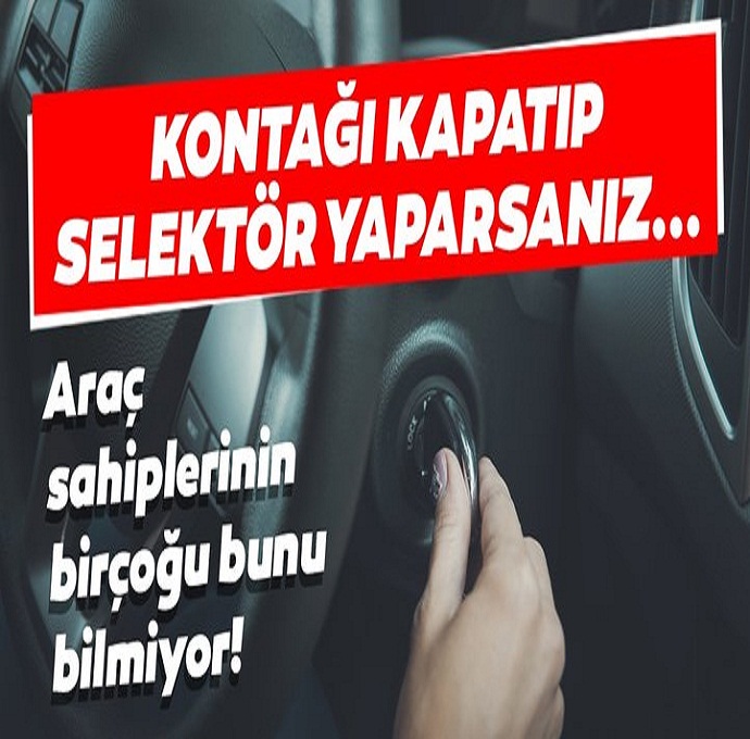 Araç sahiplerinin birçoğu bunu bilmiyor!