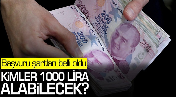 1000'er lira destek başvurusunun detayları belli oldu