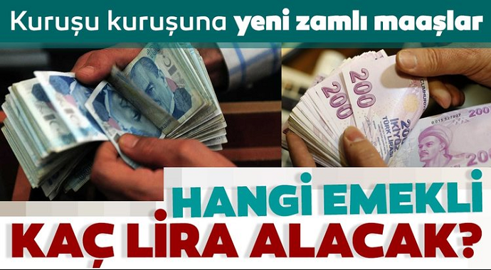 Kuruşu kuruşuna yeni zam maaşlar! Emekli ve memur yeni maaşları ve farkları