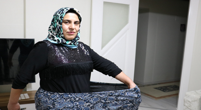 Kahramanmaraş'ta bir vatandaş evde kaldı online sporla zayıfladı