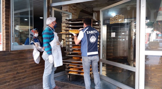 Mersin'in Mut ilçesinde fırınlar denetlendi