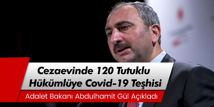 Adalet Bakanı Gül: 120 tutuklu ve hükümlüye Covid-19 tanısı konuldu