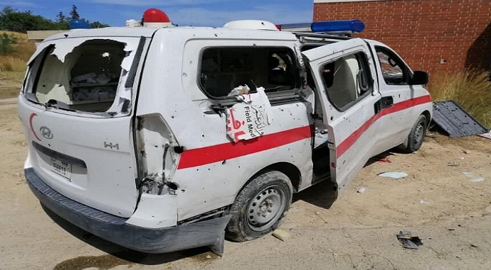 Trablus'ta Hafter güçlerinden sahra hastanesine roketli saldırı