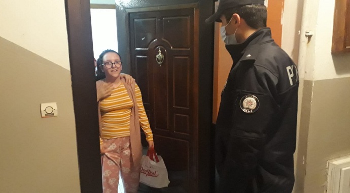 İstanbul Ümraniye polisinden anlamlı ziyaret
