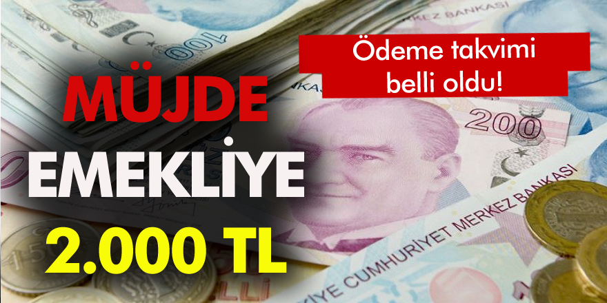 Milyonlarca Emekliye 2.000 TL bayram ikramiyesi müjdesi! Kimler ne kadar alacak?