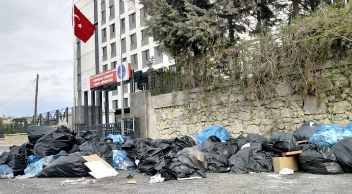 Eskişehirde'de Karantina sonrası çöpler ortada kaldı