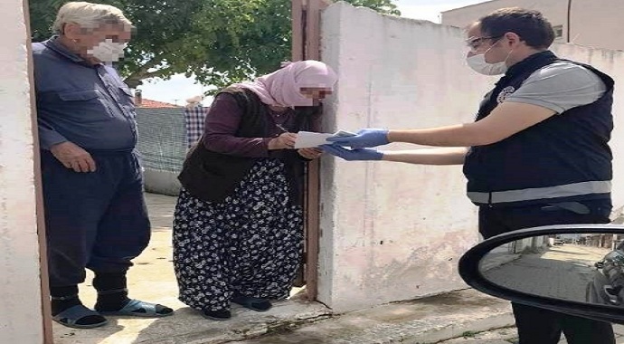 Aydın İncirliova’da 580 vatandaşın maaşları evlerinde ödendi