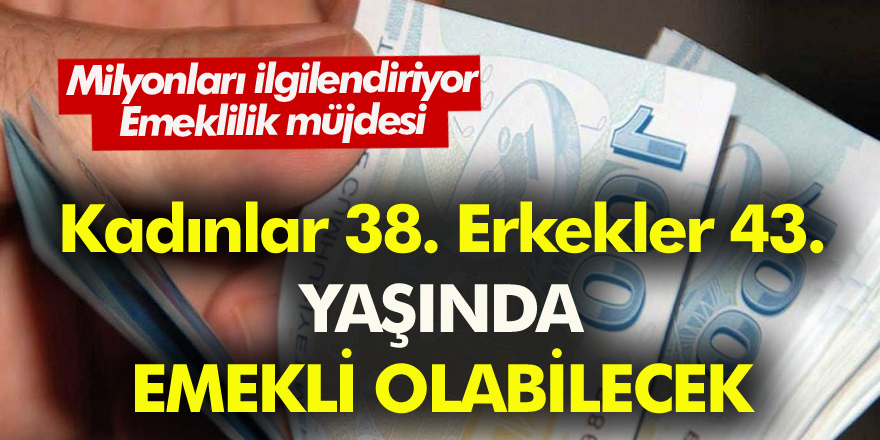 Müjde 3600 günle 49 yaşında emekli olacaksınız! 45 mesleğe yüksek maaşla  erken emeklilik imkanı