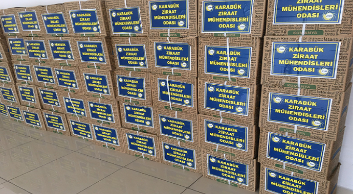 Karabük Ziraat mühendislerinden gıda yardımı