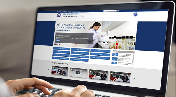 İzmir Ege Üniversitesi, Covid-19 çalışmalarını internet üzerinden paylaşıma sundu