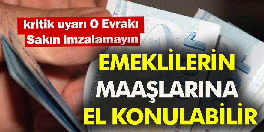 Milyonlarca vatandaşa  kötü haber o evrakı sakın imzalamayın!