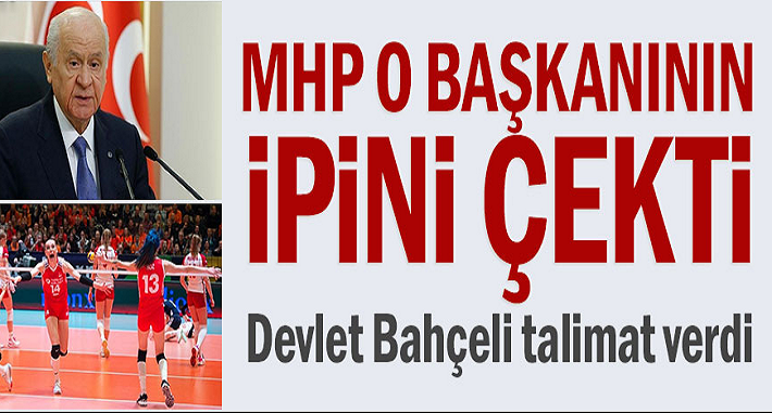 Devlet Bahçeli Birol Şahin'in ipini çekti