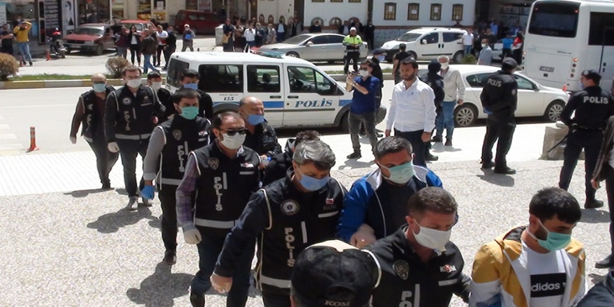 Çorum’da bir suç örgütüne düzenlenen operasyonda 8 kişiye tutuklama