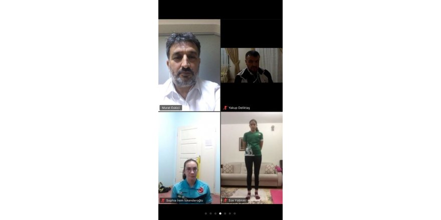 Korona virüs salgını nedeni ile TOHM Yüzme sporcuları ile konferans yapıldı