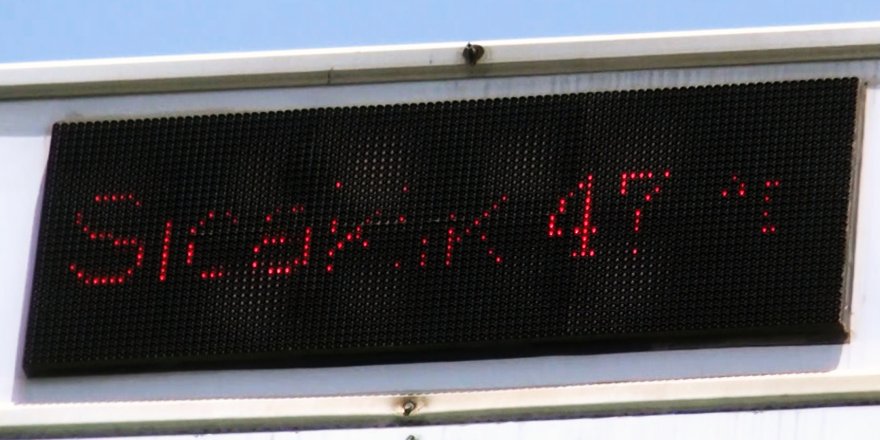 Muğla’da rekor sıcaklık termometreler 47'yi gösterdi