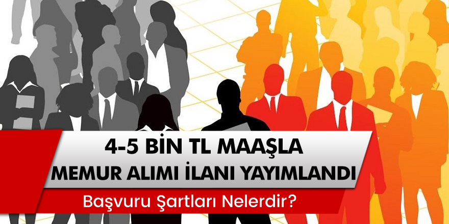 Belediye 4-5 Bin TL Maaşla Memur Alımı İlanı Yayımlandı! İşte Başvuru Şartları