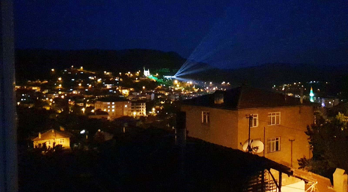 Ankara Nallıhan'da 19 Mayıs’a özel lazerli gösteri