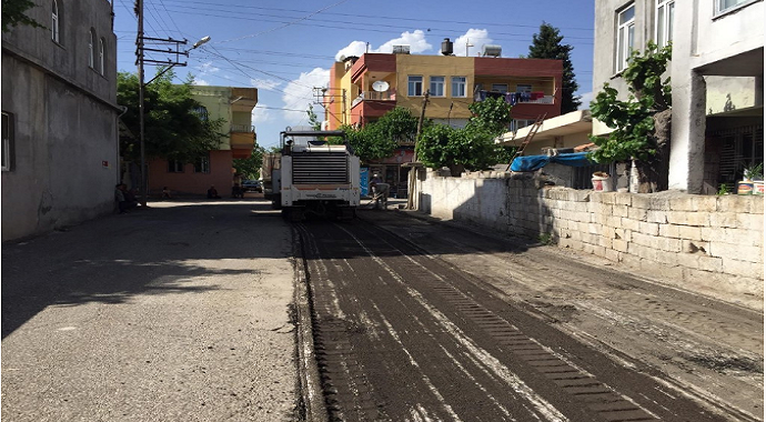 Adıyaman İmamağa Mahallesinde yol çalışmaları