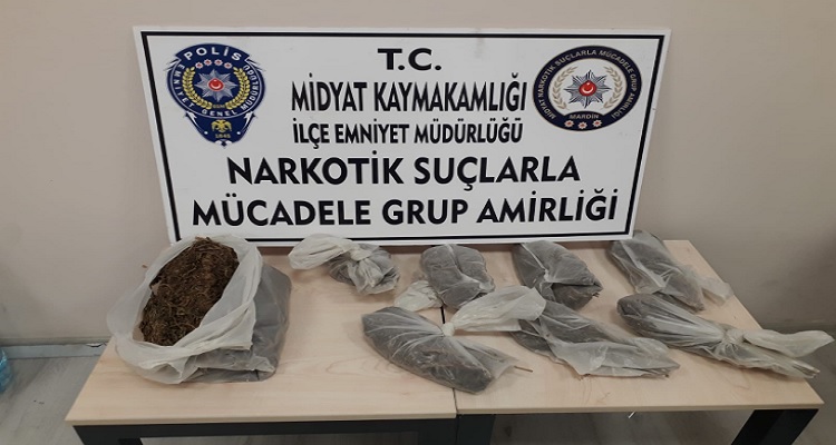 Mardin'in Midyat ilçesinde torbacılara uyuşturucu operasyonu!