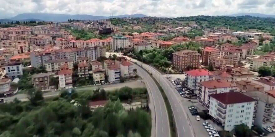 Bartın’da 4 günlük sokağa çıkma kısıtlamasına droneli denetim