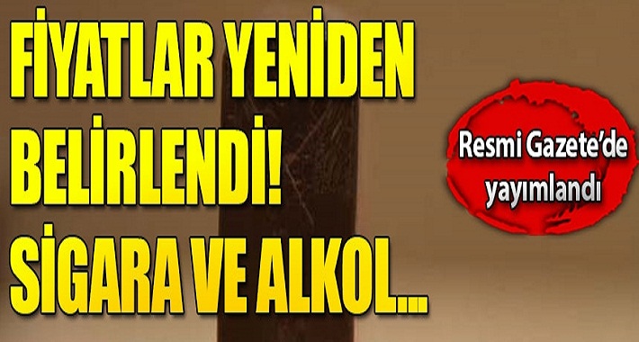 Tütün mamulleri ve alkollü içki satış belgelerinin 2020 bedelleri nedir?