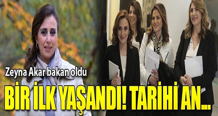 Zeyna Akar ilk kadın savunma bakanı oldu Tarihi değişim!