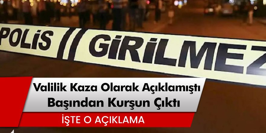 Valilik 'kaza' olarak açıklamıştı! Muhammed Alican Razı'nın başından kurşun çıktı!