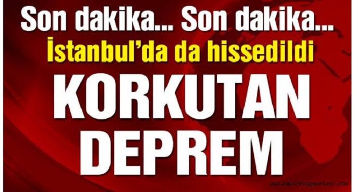 Manisa’da korkutan deprem Çevre illerde'de hissedildi!