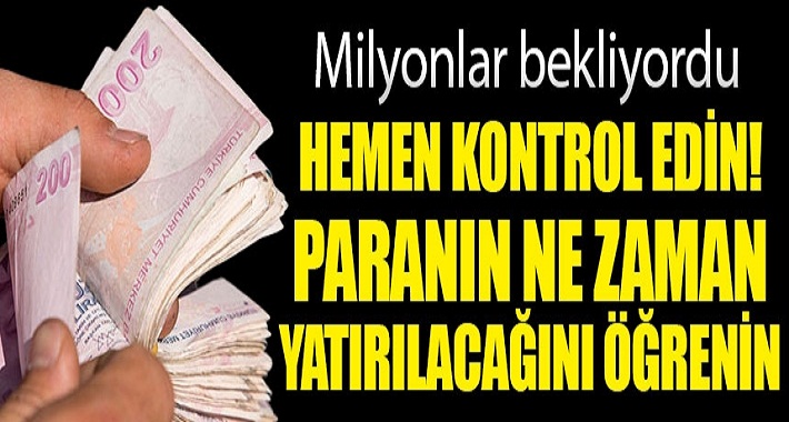 Milyonlarca emekli bekliyordu! Yarın hesaplara yatıyor