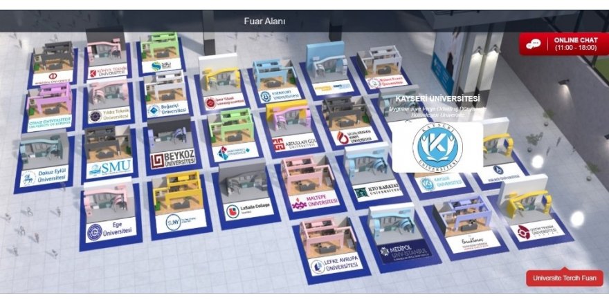 Kayseri Üniversitesi, Online Üniversite Tercih Fuarına Katıldı