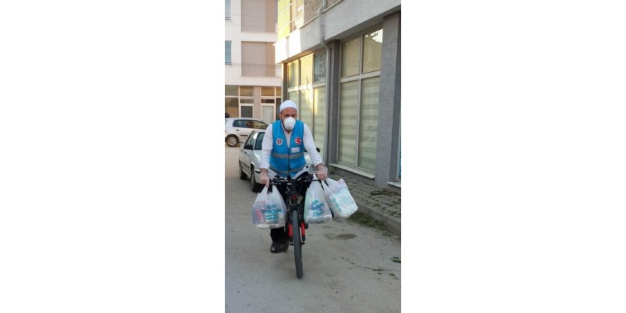 Eskişehir'de Korona virüsün bisikletli kahramanı