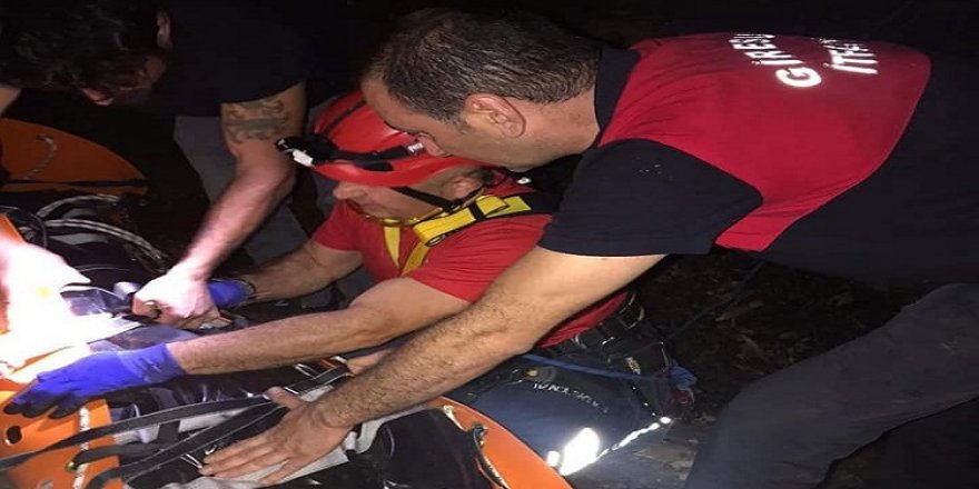 Giresun'da 50 metre yüksekten dereye düşen kişi hayatını kaybetti