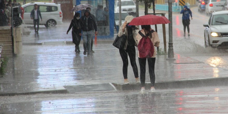Doğu Anadolu Bölgesinde sağanak yağış bekleniliyor