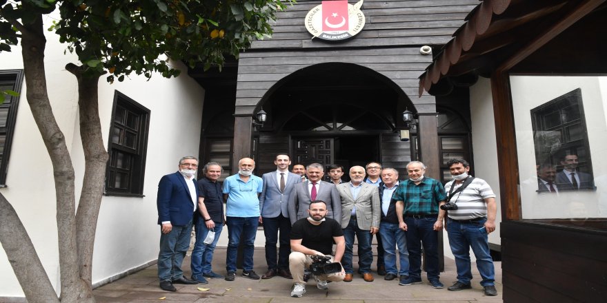 Vali Ersin Yazıcı’dan Gazeteciler Cemiyeti’ne veda ziyareti