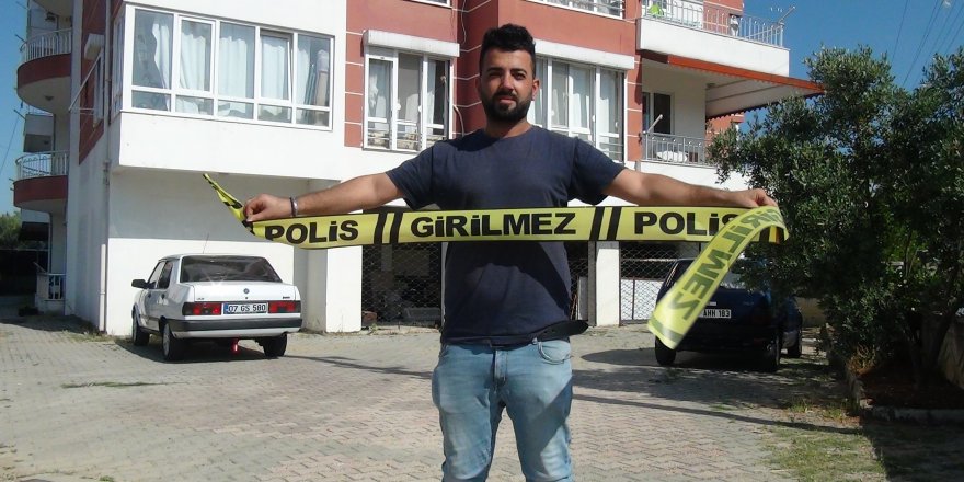 Antalya'da Karantinası biten mahalle polis tarafından kurdele kesilerek açıldı