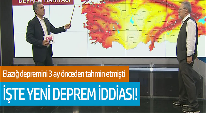 Elazığ depremini 3 ay önceden tahmin etmişti... İşte yeni deprem iddiası!