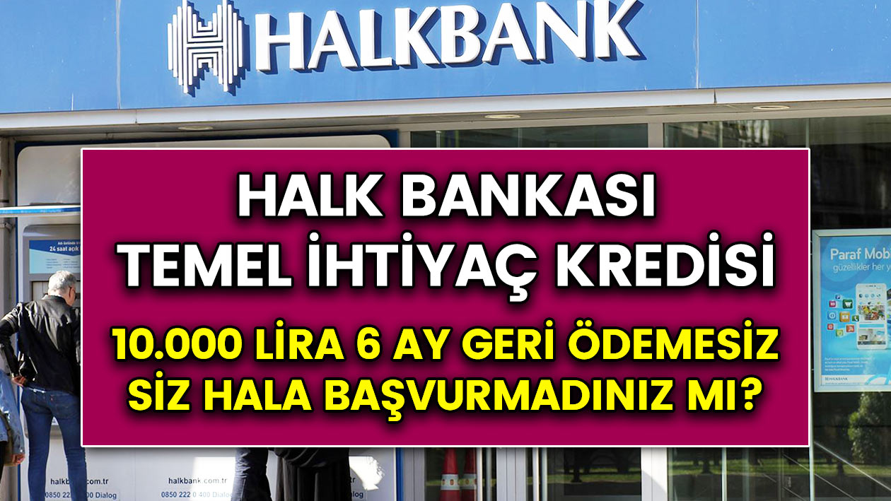 Siz hala kredinizi almadınız mı? Halk bankası 10 bin lira temel ihtiyaç kredisi başvurusu nasıl yapılır?