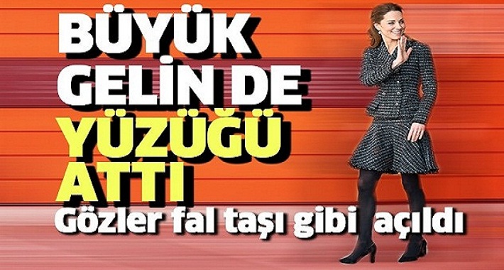 Kate Middleton yüzüğü çıkardı! Dikkatli gözlerden kaçmadı