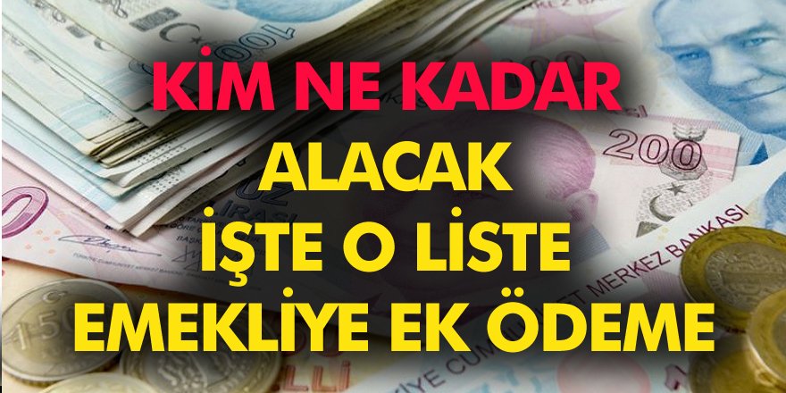 Emekliye 361 TL Ek Ödeme! Emeklilere Ek Ödeme Zammı Ne Kadar Olacak? İşte ayrıntılar