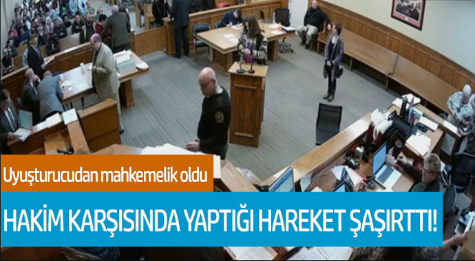 Uyuşturucudan mahkemelik oldu hakim karşısında yaptığı hareket şaşırttı