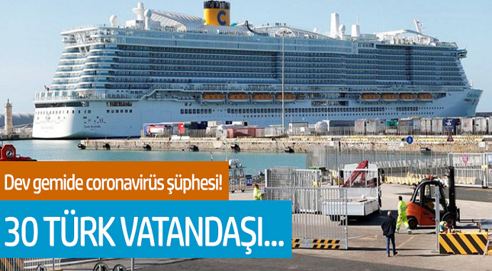 Dev gemide coronavirüs şüphesi! 6 bin kişilik gemi karantinaya alındı