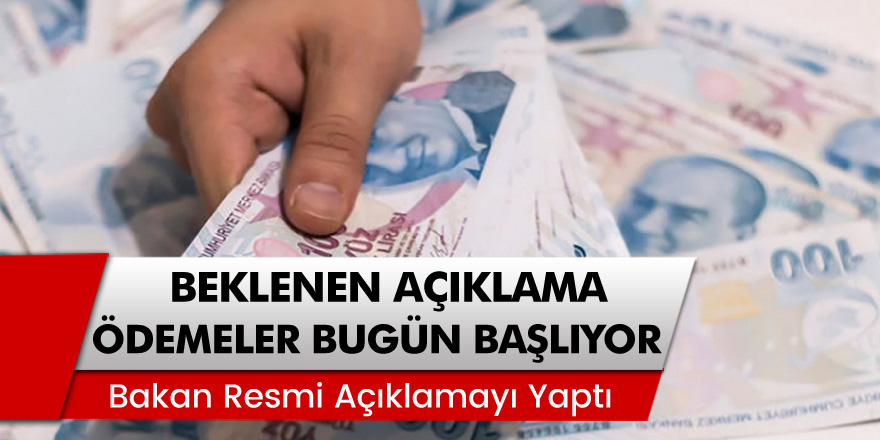 Bakan Pakdemirli Açıkladı: Ödemeler Bugün Hesaplara Yatıyor