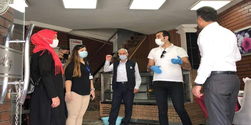 Hakkari’de korona virüs tedbirleri kapsamında sosyal mesafeye sıkı takip