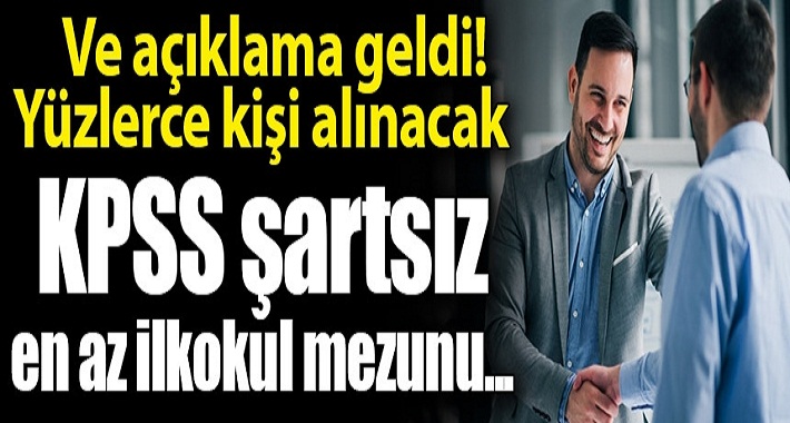 İŞKUR üzerinden KPSS şartsız 960 personel alınacak! (Şartları ve başvuru tarihleri)